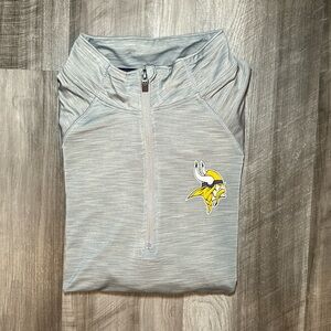 Minnesota Vikings 47 Brand Forward Performance Quarter Zip Pullover - XL